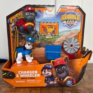 Kinetic Sand - Paw Patrol Rubble & Crew Charger & Wheeler Build It Pack